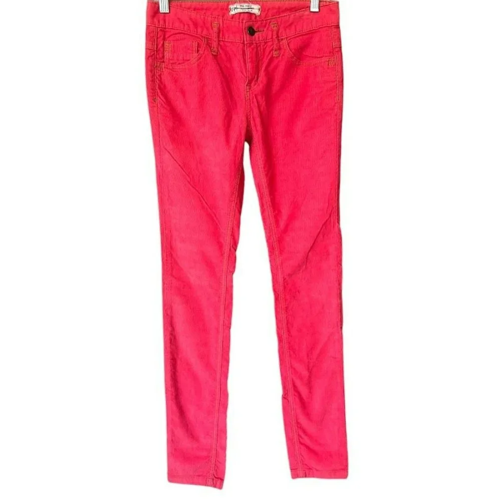 Free People Hot Pink Corduroy Skinny Pants Womens 26‎ Long